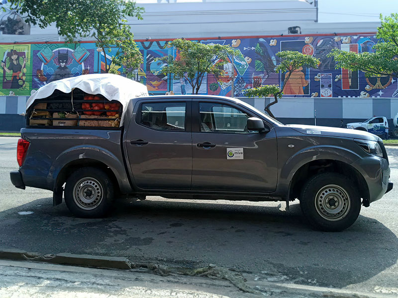 220042 - Mexiko: miva-Fahrzeug versorgt Migranten